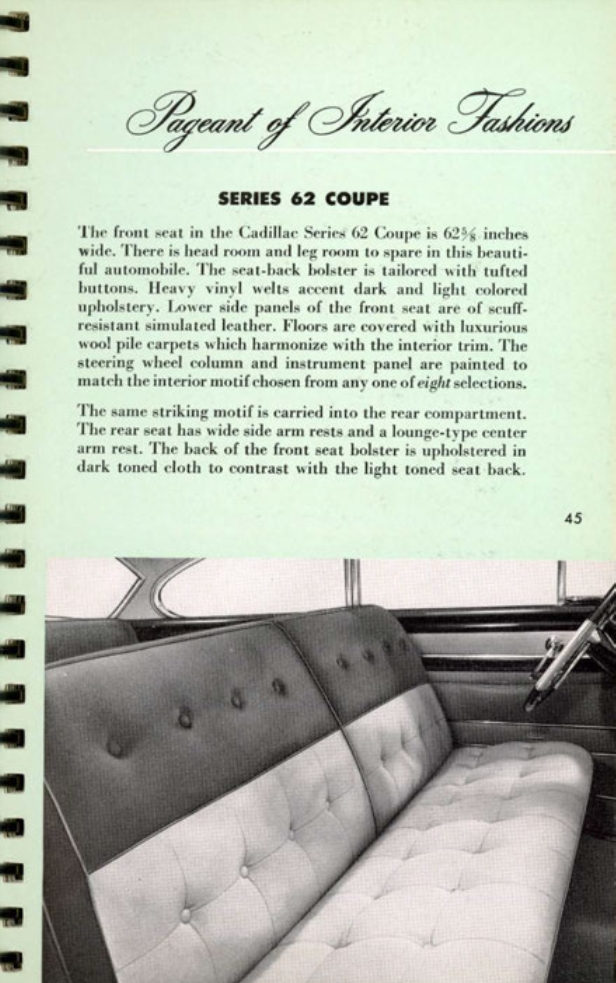 1953 Cadillac Salesmans Data Book Page 142